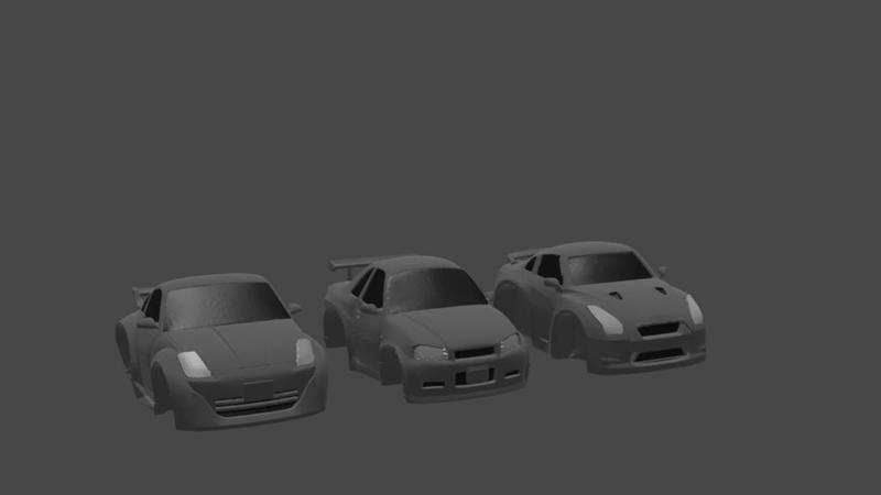Hot Wheels Bodies - Tooned Nissan Collection
