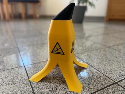 Banana Peel “Caution Wet Floor”