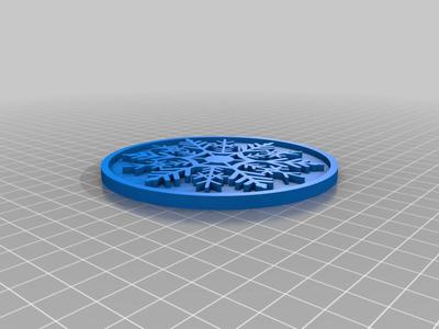 Snowflake Coaster 4