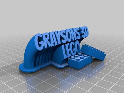 lego plaque