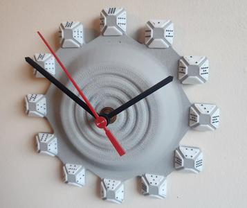 Clock with Removable Tiles for Multiple Time Zones