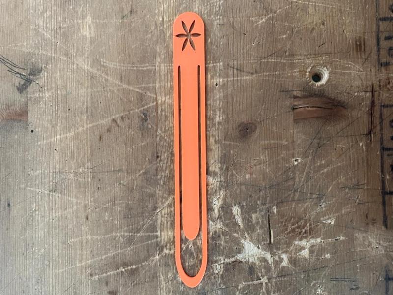 bible book mark with flower 