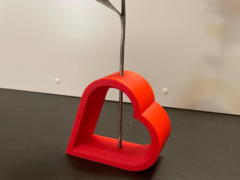 Heart Metal Rose Holder