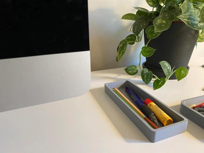 Minimalist modern pencil tray   