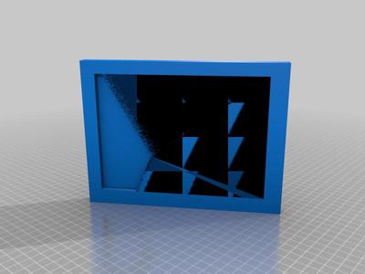 Horizontal picture frame