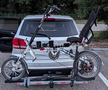 Bike-E recumbent ebike mod