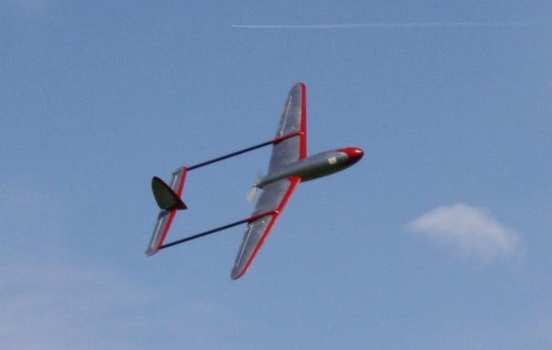 rc plane pusher twin boom