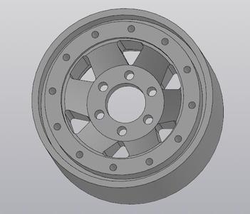 Beadlock wheel 1.9 for trophy