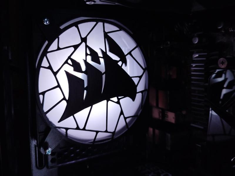 CORSAIR logo - 120mm PC fan cover