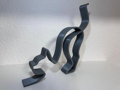 Minimalist Cat Sculpture - Cat Sculpture