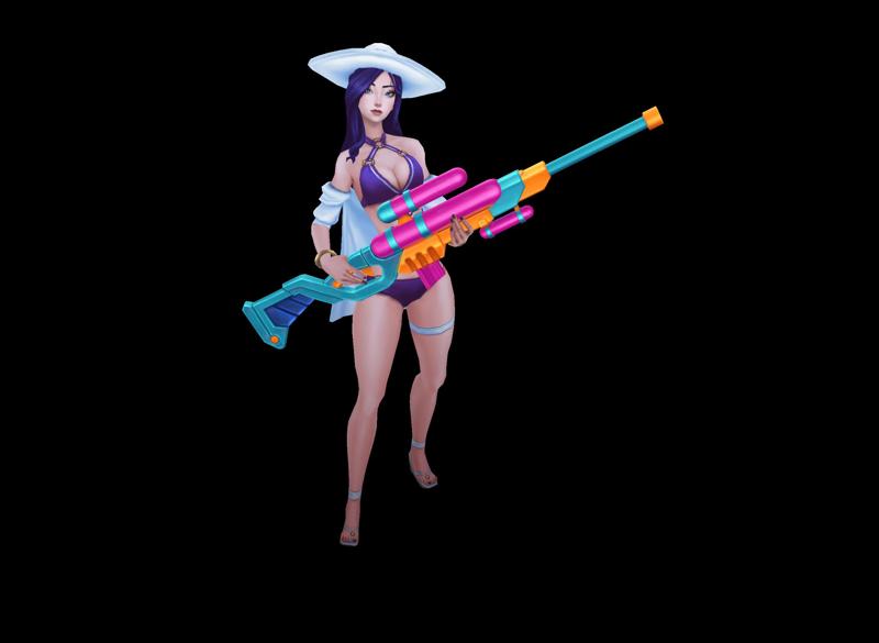 Pool Party Caitlyn League of Legends 3D print model