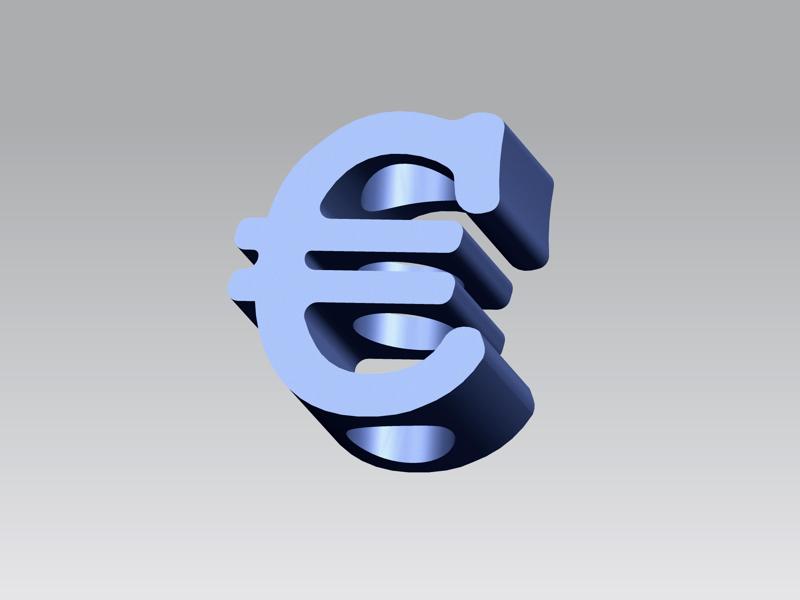 Straw topper, Euro sign, 3d print file, stl files. Tropical straw, digital stl file, digital downloads. Straw topper mold.