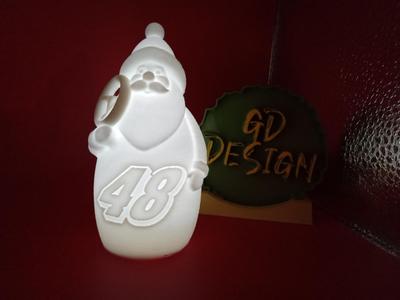 Jimmy Johnson Nascar CHRISTMAS SANTA LIGHT