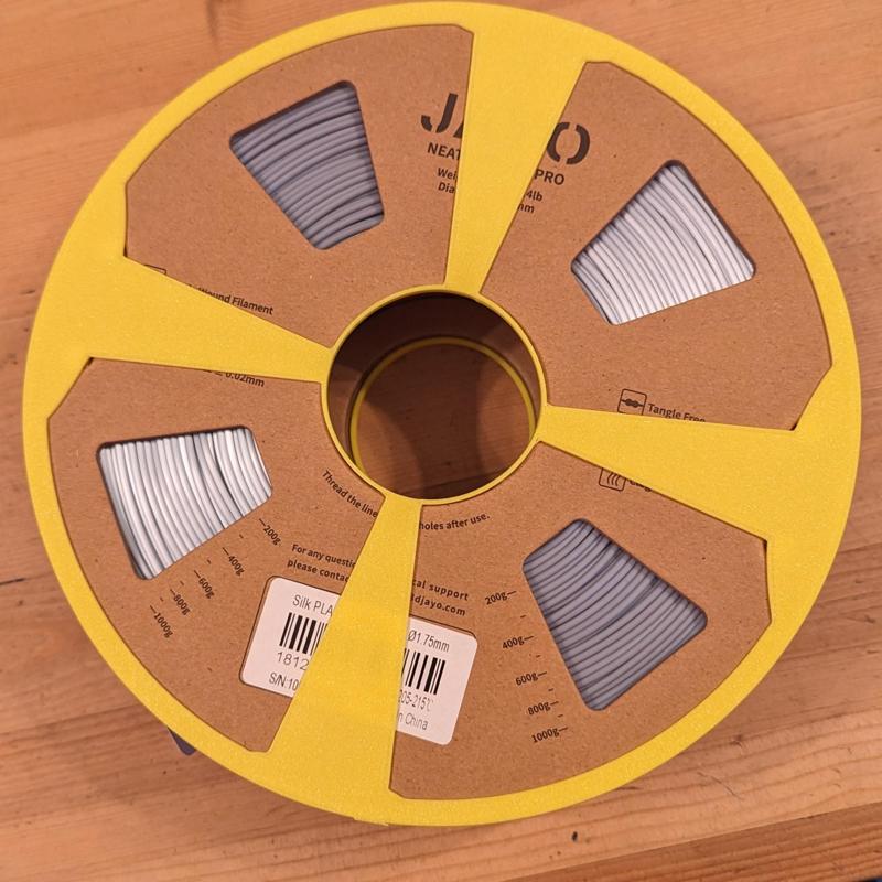 Cardboard Jayco spool adapter for Bambu AMS