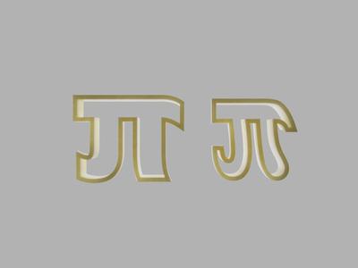 Cookie cutters in the shape of pi π