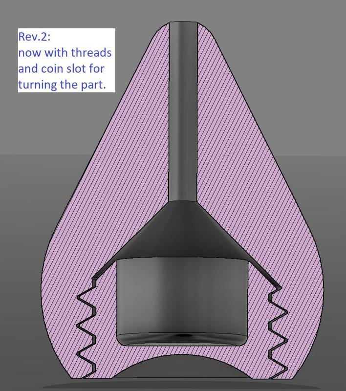 pulling rope handle / Zugseilbommel
