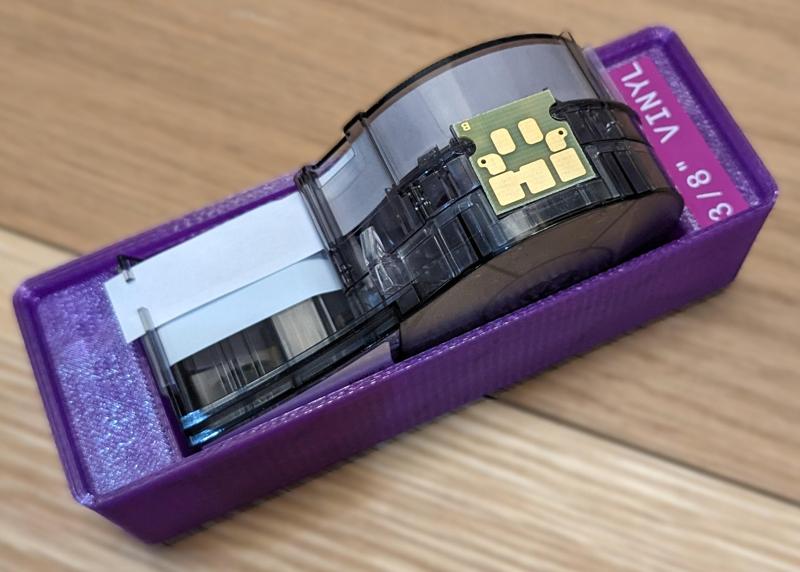 Gridfinity Brady M21 Cartridge Holder with Embedded Magnets