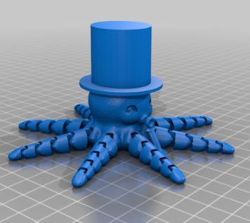 octopus with hat