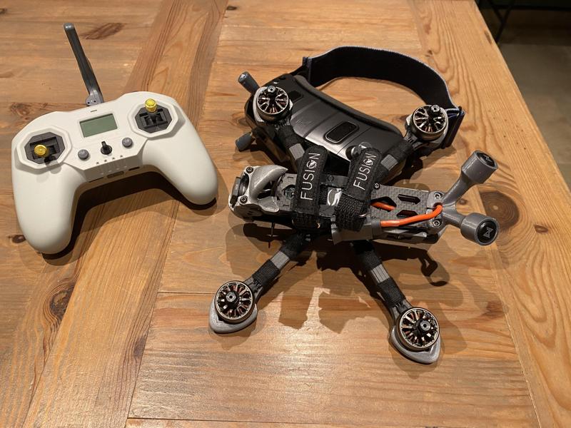 Fusion Bando V2 support condo RX ep1 happymodel with antenna buzzer