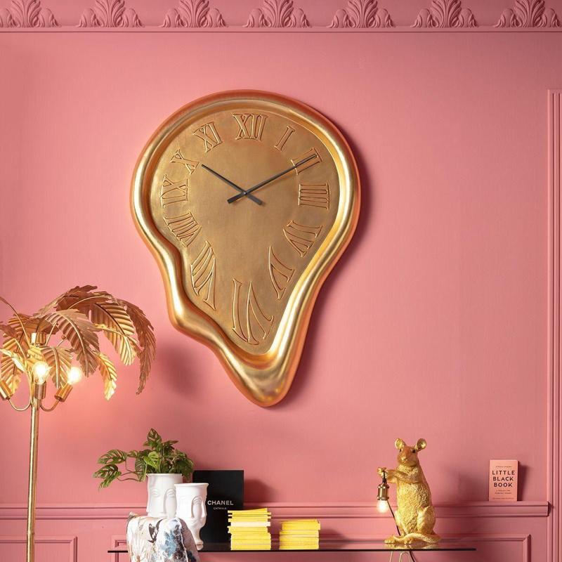 clock wall with roman numbers