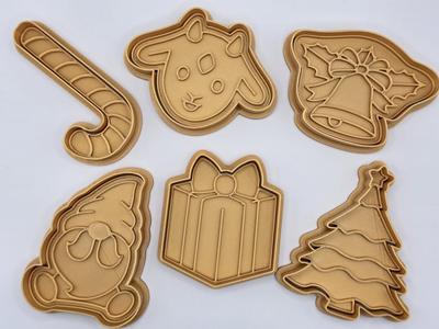 Christmas Cookie Cutter Playdoh Stamp Pack 3