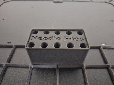Gridfinity Needle File storage 2x1