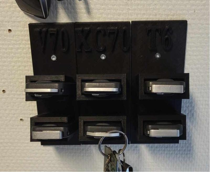 Volvo p3 keyfob wall mount