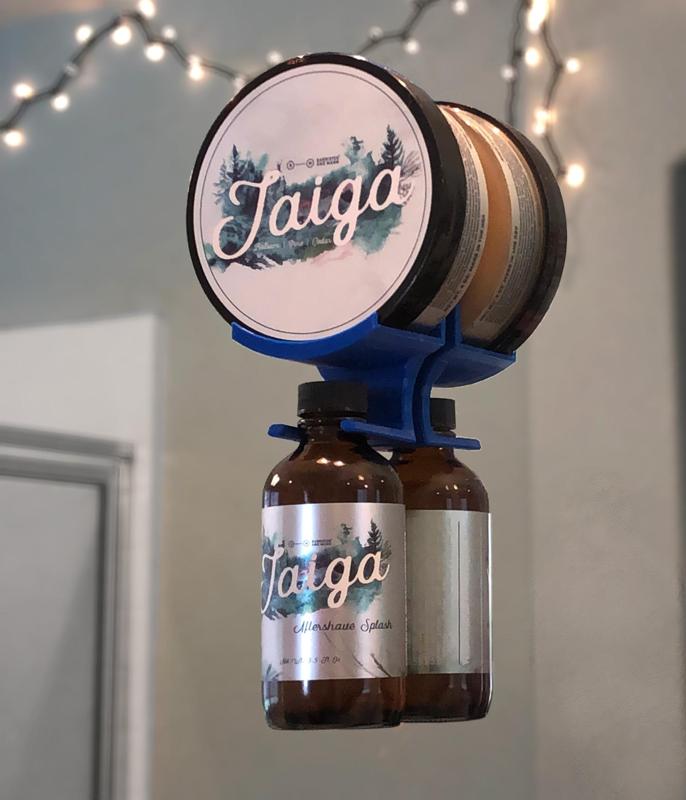 Vertical Shaving Soap & Splash Holder