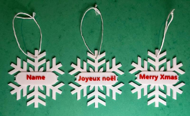 Christmas snowflake ornement 