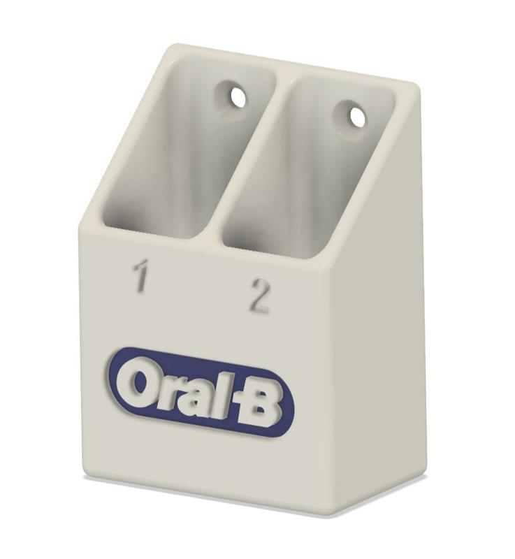 Oral B tooth brush holder for 2