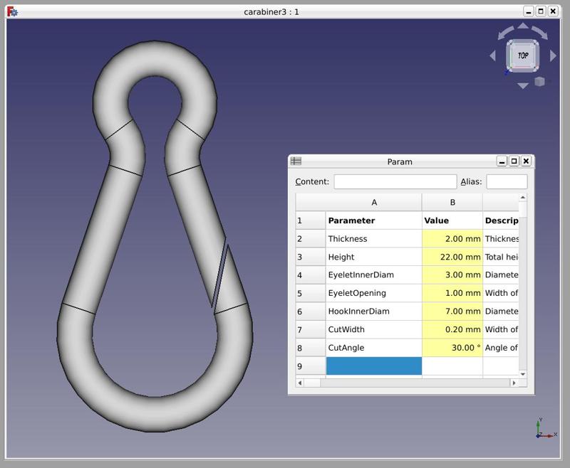 Small carabiner-style hook