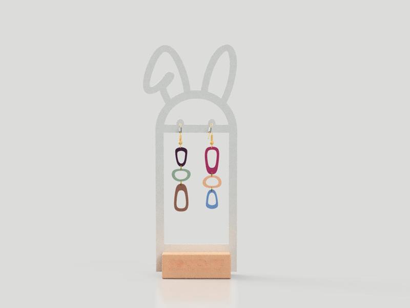 Easter Bunny Earring Display - Earring Holder Stand