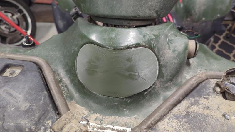 Kawasaki KVF650 Prairie Front Fender Cap 2002-05 PN 11065-1204-6A