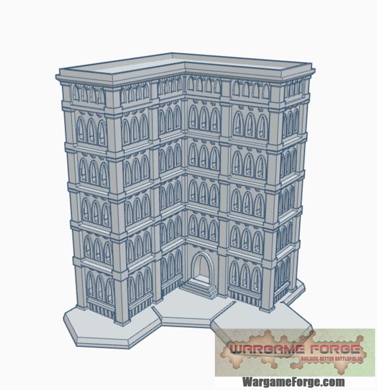 Gothic Building 40 with Hex Base GHB040