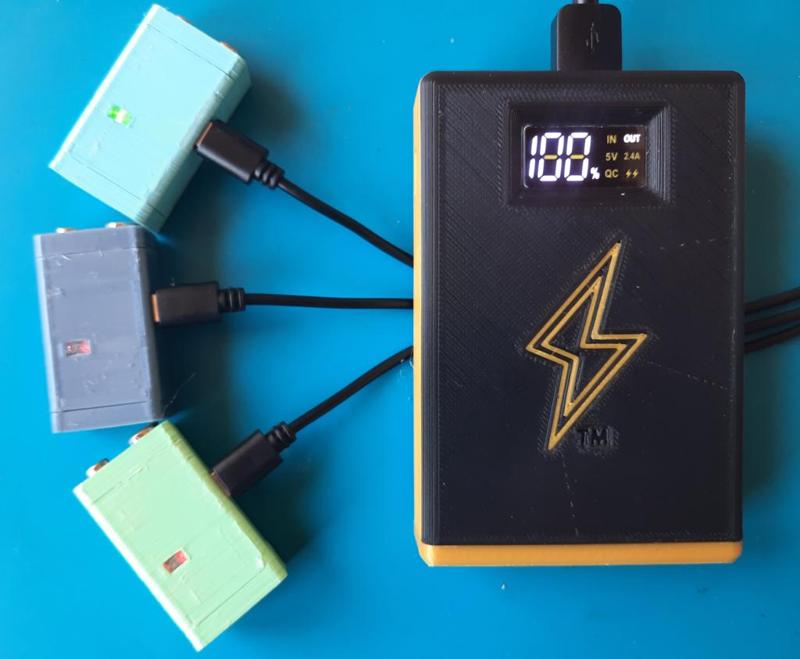 Cell REpower –DIY Power Bank from the Battery Used in a Samsung A51 4G (3890 mAh)  x2 and x3