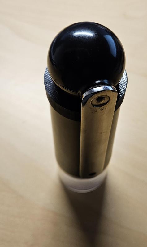 Pop shield for Crushgrind hand coffee grinder