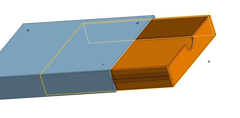 minimalistic underdesk drawer