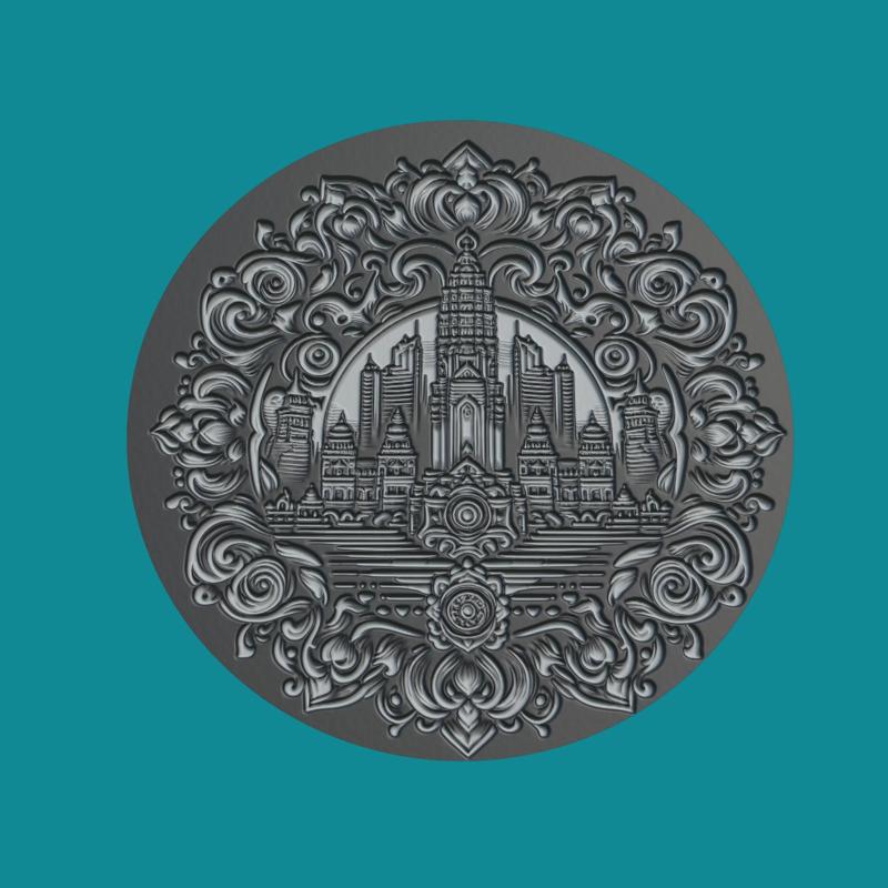 Bangkok, Thailand Print Model Bangkok, Thailand Medallion Bangkok, Thailand Wall Decor