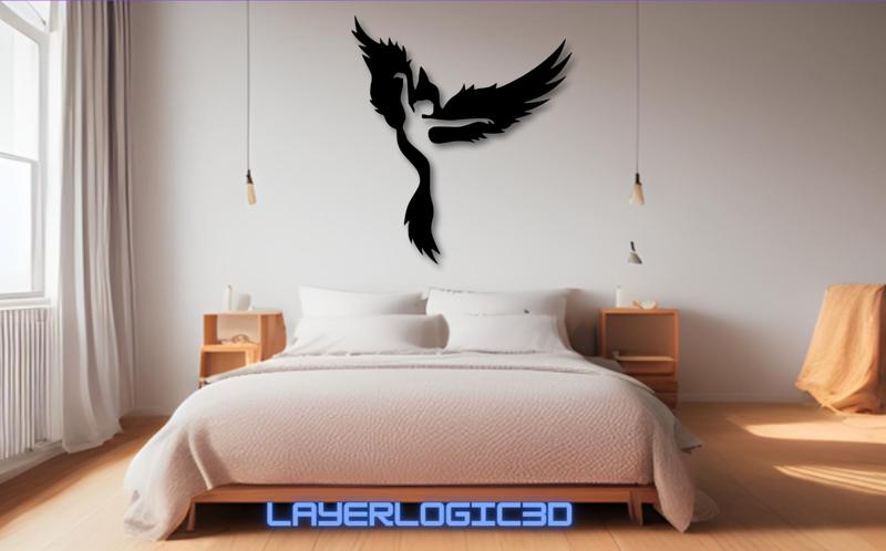 Human Phoenix Bird Wall Art