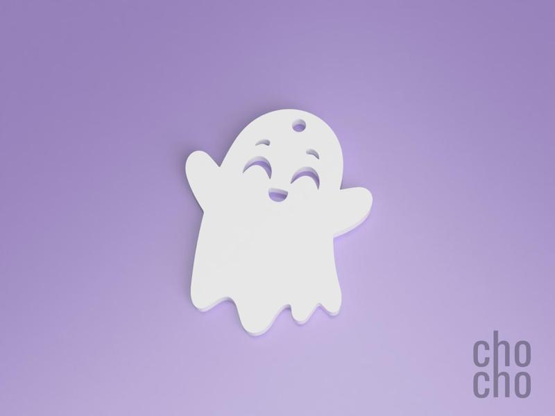 Ghost XI (One Color) Keychain or Earring
