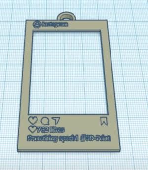 instagram frame keychain