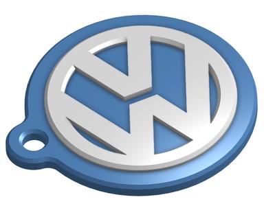VW KEYCHAIN 35mm Diameter Volkswagen