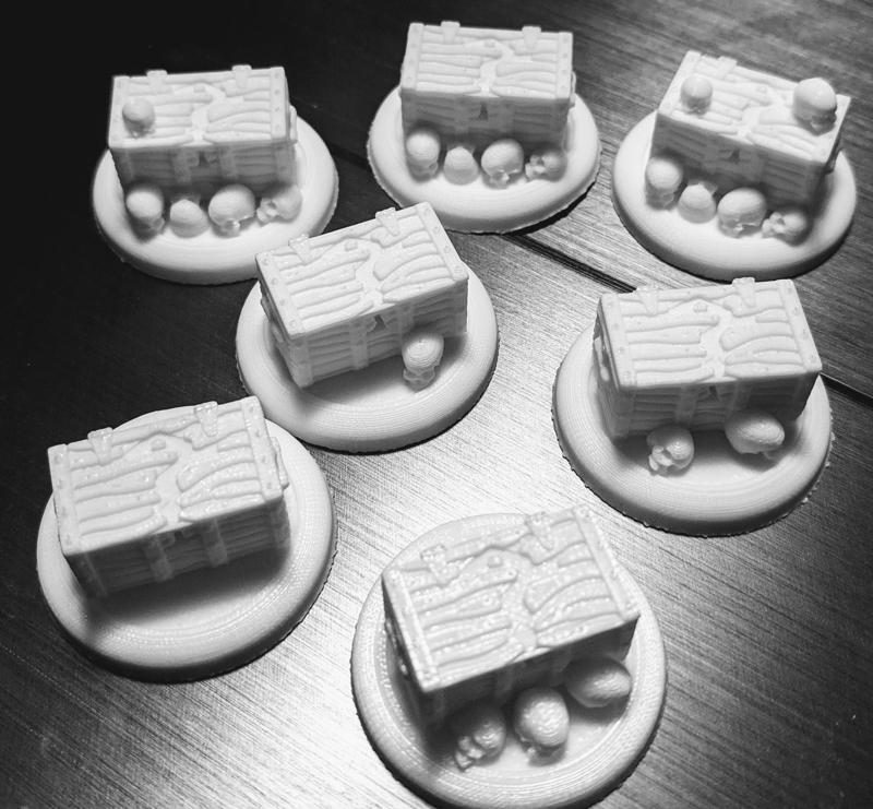 Fantasy themed Objective Markers - Clue chest