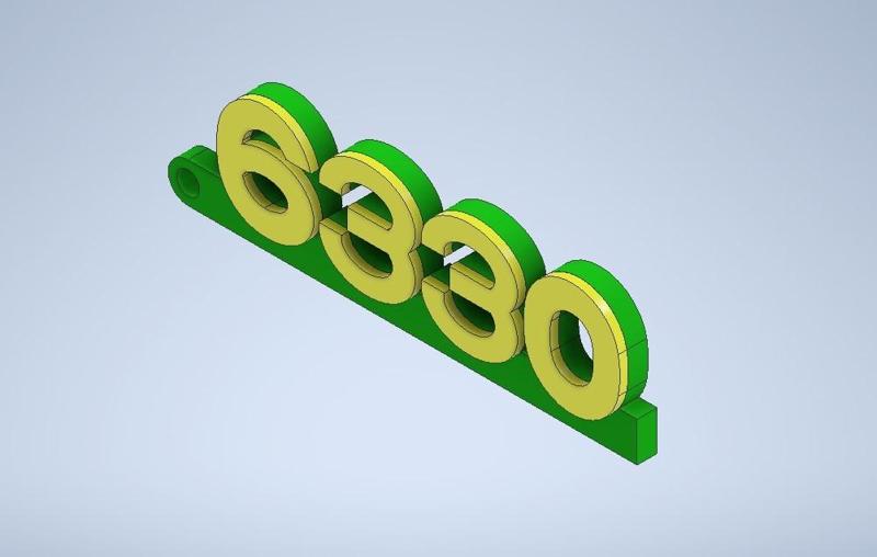 Key ring for John Deere 6330