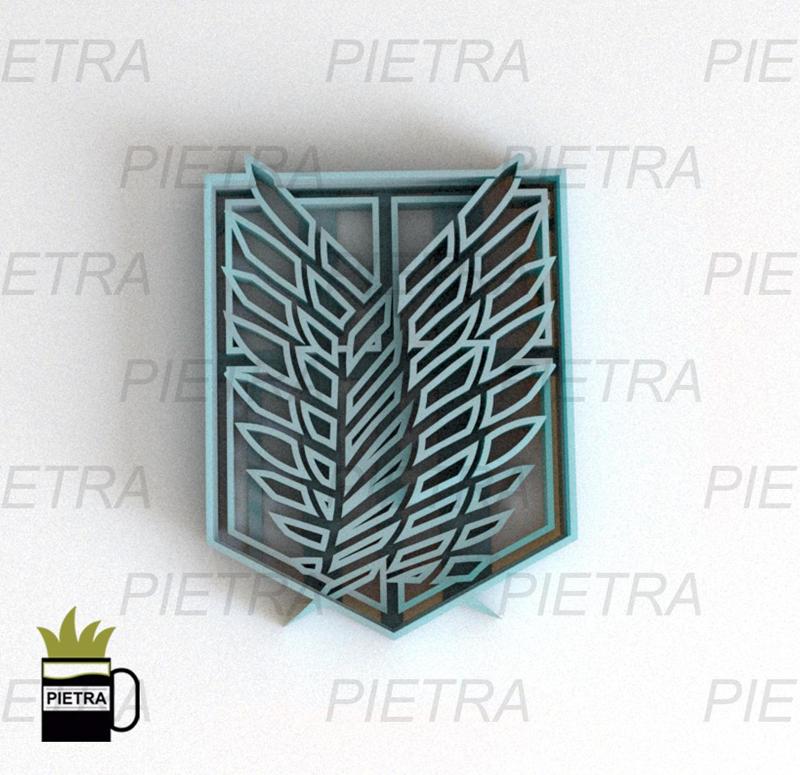 ATTACK ON TITAN FONDANT COOKIE CUTTER IMPRESSION MODEL LEGION OF RECOGNIZATION