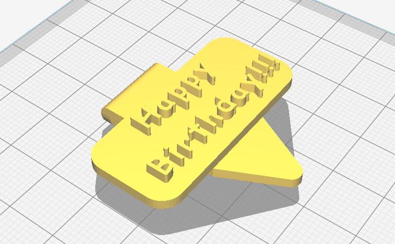 Birthday Clip on Glass or Cup