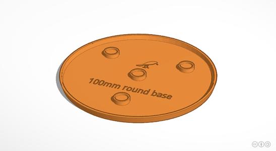 100mm round base (Magnetic)