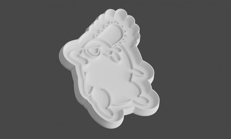 Pochita cookie cutter