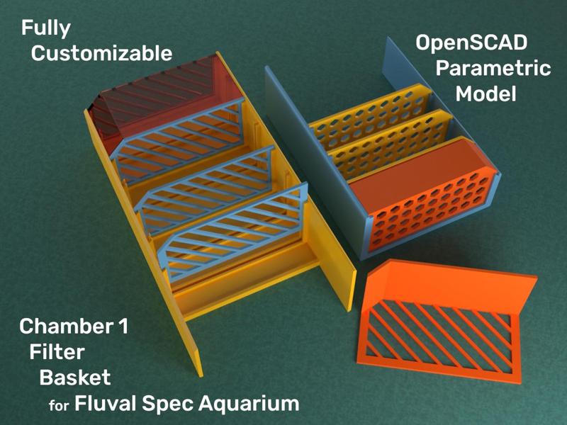 Filter Basket for Fluval Spec Aquarium
