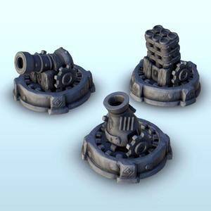 Set of medieval turrets - Medieval Fantasy Magic Feudal Old Archaic Saga 28mm 15mm